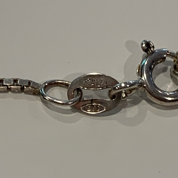 Sterling Silver Necklace and Smoky Quartz Pendant - Picture 6 of 6